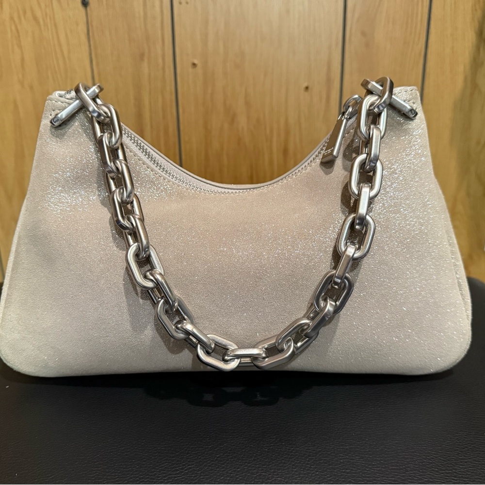 Kate Spade Grace Glitter Suede Shoulder Bag View 4